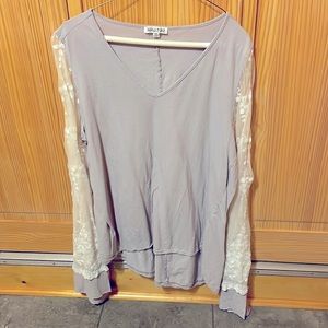 Tassels and Lace long sleeve top